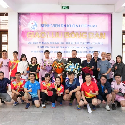 TRƯỜNG ĐẠI HỌC DƯỢC HÀ NỘI THAM GIA GIẢI GIAO HỮU BÓNG BÀN CHÀO MỪNG KỶ NIỆM 70 NĂM NGÀY THẦY THUỐC VIỆT NAM (27/2)